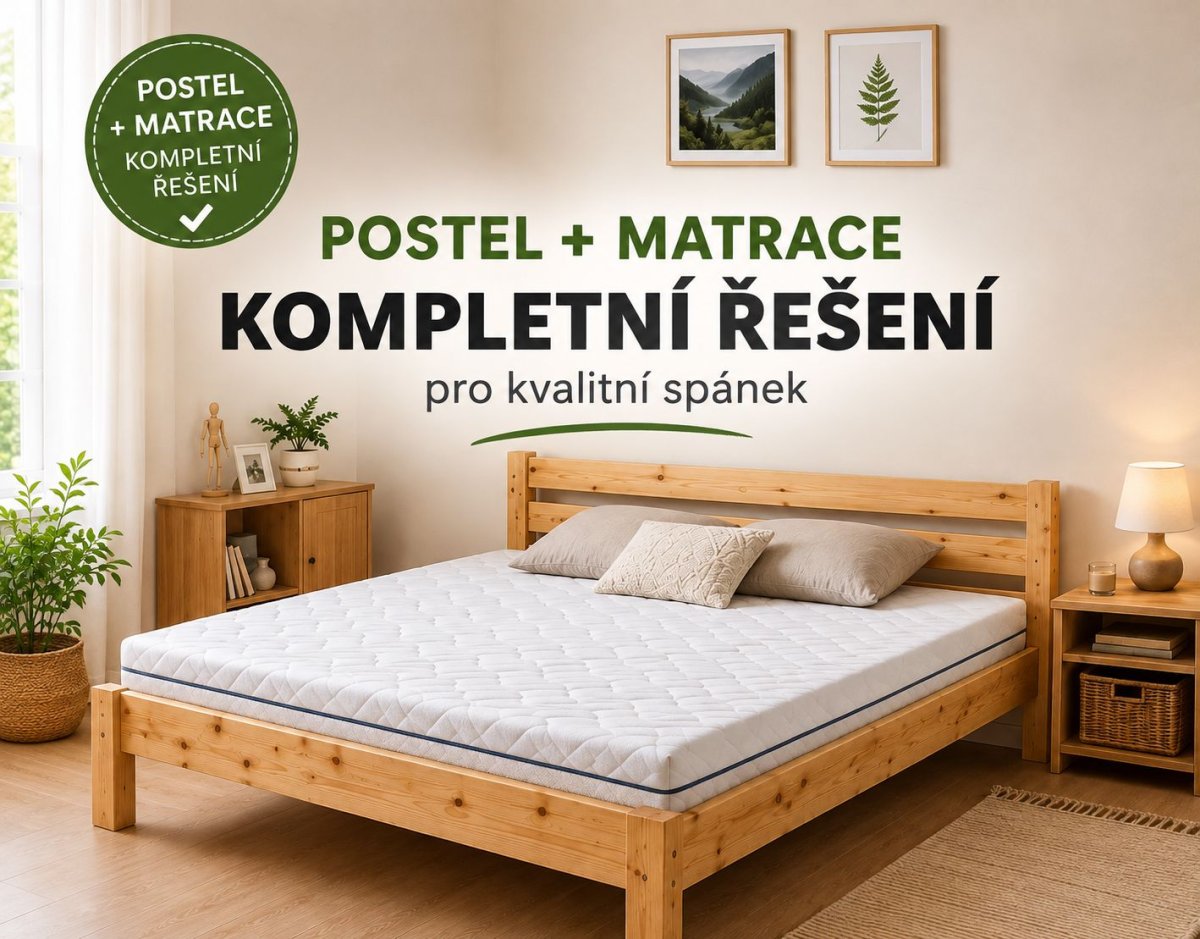 Postel + matrace – kompletní řešení pro kvalitní spánek