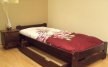 Postel masiv Evropa ořech 80 x 200 cm+matrace MEDICAL +rošt