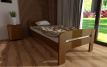 Postel Bohdana 90 x 200 cm dub masiv borovice + rošt