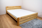 Postel Olivie 180/200 cm s roštem - masiv olše 4 cm
