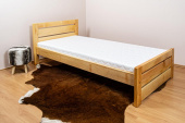 Postel Olivie 90/200 cm s roštem - masiv olše 4 cm