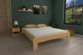 Postel Adam 180x200 cm masiv + matrace Diana 10 cm + rošt ZDARMA