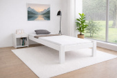 Zvýšená postel Celle bílá 90 x 200 cm + rošt