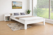 Zvýšená postel Celle bílá 120 x 200 cm + rošt