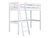 Jednolůžková patrová postel Betty bílá s roštem ZDARMA