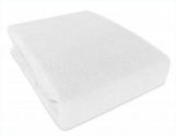 Frote prostěradlo s gumkou 120/200 cm - bílá