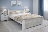 Postel Irma 140x200 cm Dub Craft/ bílá + rošt ZDARMA