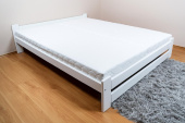 Zvýšená postel Halle 120 x 200 cm - BÍLÁ + rošt ZDARMA