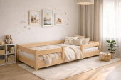 Rostoucí postel Montessori Tobi 90x200 cm + rošt ZDARMA