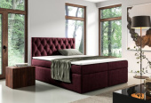 Čalouněná postel Malaga 200/200 cm s úložným prostorem - RŮZNÉ BARVY