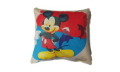 Dětský povlak na polštář 40x40 cm - Mickey Mouse / krém