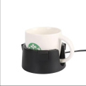 Držák a ohřívač nápojů s USB Ama - černá