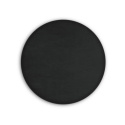 Čalouněný nástěnný panel kolo - průměr 50 cm, výška 3 cm - černá