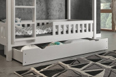Přistýlka pod postel 190/80 cm smrk bílá