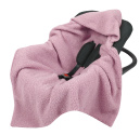 Zavinovací deka do autosedačky - růžová