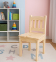 Dětská židlička z masivu borovice