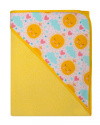 Dětská osuška s kapucí termofrote - žlutá 80x80 cm