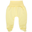 Kojenecké bavlněné polodupačky - žluté 56