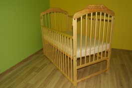 Postýlka Kacík spouštěcí bok 120/60 cm