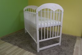 Postýlka Oskar 120/60 cm - bílá