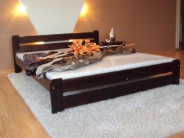 Postel Union ořech 160x200 + zdravotní matrace VitalityT25 + rošt