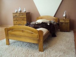 Postel Roxana 90 x 200 cm barva dub