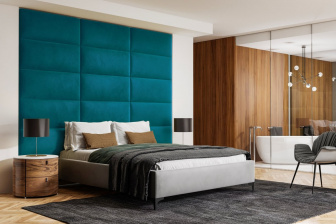 Čalouněný nástěnný panel 30x30x5 cm -11