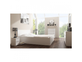 Nočný stolík Keri - biela mat