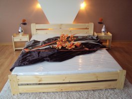 Postel Union 160 x 200 cm masiv borovice