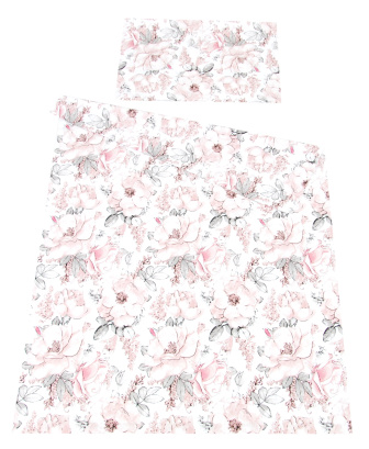 Souprava do postýlky 3 díly - květy