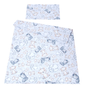 Súprava do postielky 3 diely - safari / zebra