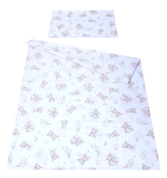 Súprava do postielky 3 diely - šitý medvedík