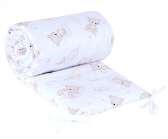 Súprava do postielky 3 diely - šitý medvedík