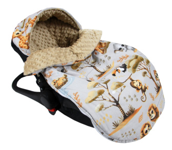 Fusak minky - mláďatá 90 cm / šedá