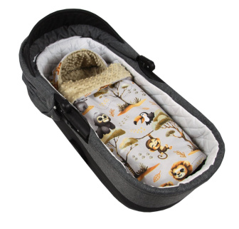 Fusak minky - mláďatá 90 cm / šedá