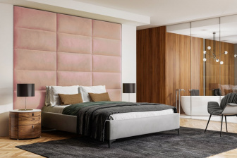 Čalouněný nástěnný panel 40x30x3 cm - 14