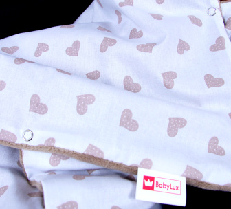 Obojstranná deka do kočíka minky 80x80 cm - medvede