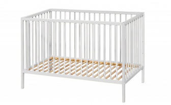 Postýlka buková Marcel 120/60 cm - bílá