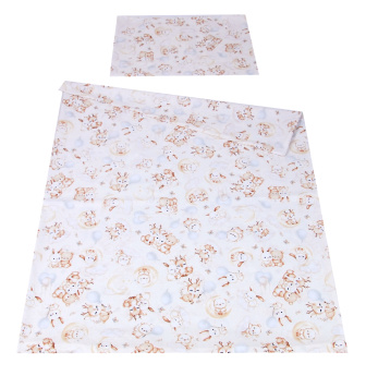 Povlečení do postýlky 120/90 cm - mazlíčci béžoví