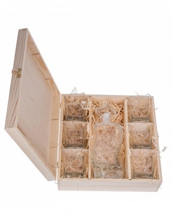 Krabička na víno a 6 sklenic Carmen 10