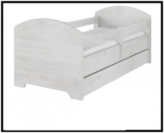 Postel 160/80 cm + matrace + rošt Palermo norská borovice