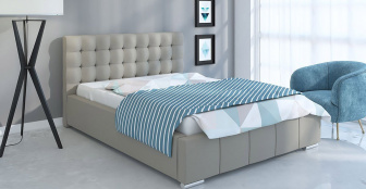 Čalouněná postel Napoli 90/200 cm s úložným prostorem jasmine