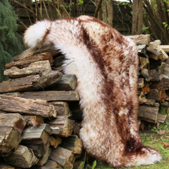 Ovčí kožešina 100% přírodní- 126-140 cm muflon