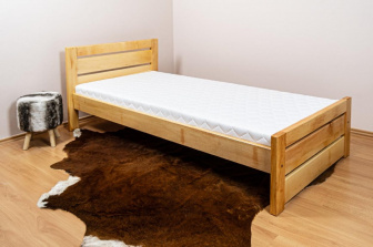 Postel Olivie 90/200 cm s roštem - masiv olše 4 cm