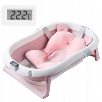 Dětská vanička Premium skládací - růžová