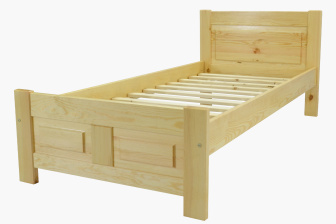 Zvýšená postel z masivu Eliška 90x200 cm + rošt ZDARMA