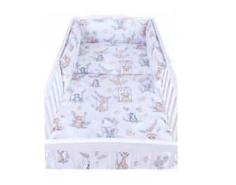 Ochranný mantinel do postýlky - safari na houpačce