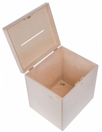 Skříňka dřevěná na dopisy 25/29/30 cm - zámek