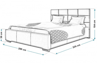 Čalúnená posteľ Rimini 180/200 cm s úložným priestorom kronos