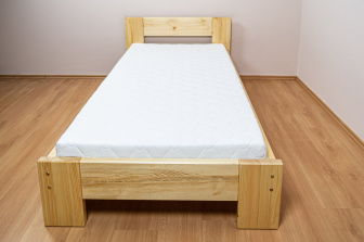 Posteľ Káťa - PRÍRODNÁ 90x200 masív borovica 4 cm + rošt ZADARMO